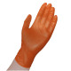 GUANTE NARANJA DIAMANTADO TALLA S (100 UND) 7.5 GR