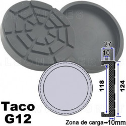 TACO DE GOMA PARA ELEVADOR CORGUI 118 INT 124 EXT 