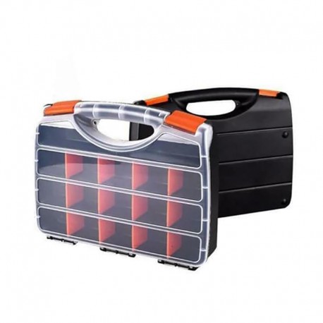 CAJA DE PLASTICO REFORZADA 24 COMPARTIMENTOS