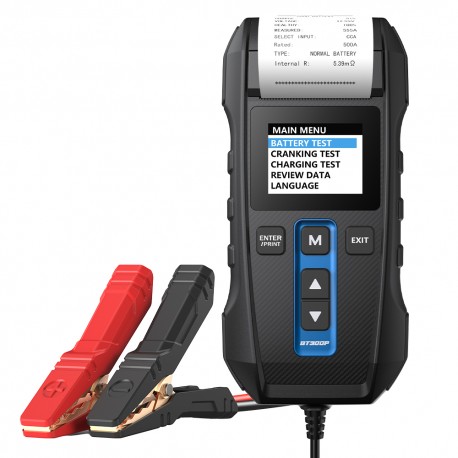 PROBADOR DE BATERIA BT300P CON IMPRESORA  TOPDON