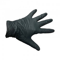 GUANTE VITRILO NEGRO TALLA XL (100 UND CJ)