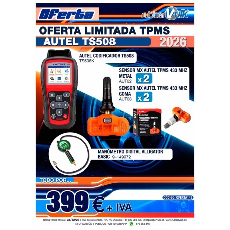 OFERTA LIMITADA SUPER TPMS AUTEL TS508 2025 